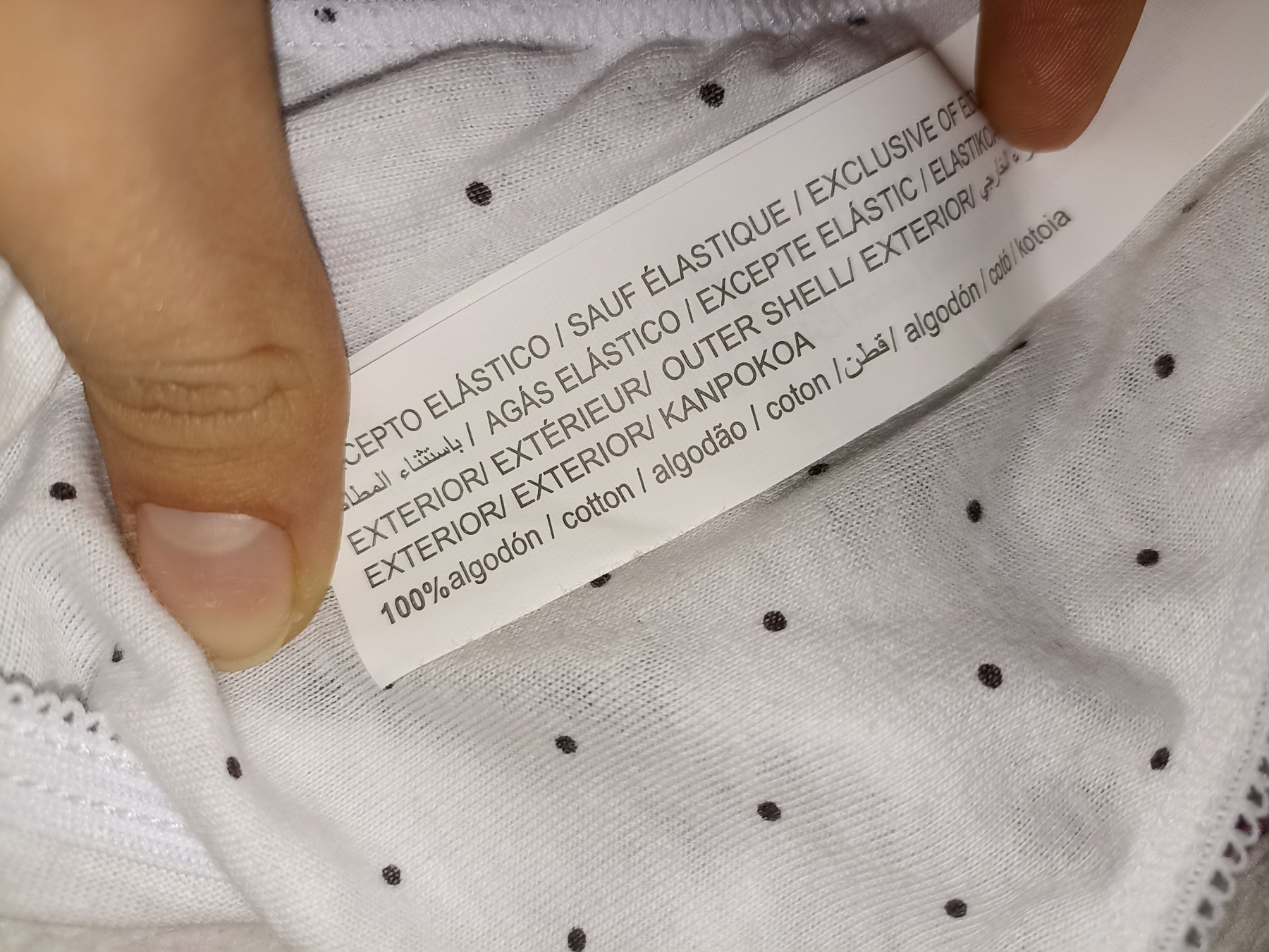 Tanga blanco de lunares Posibilidad de pack – foto 3 de 3