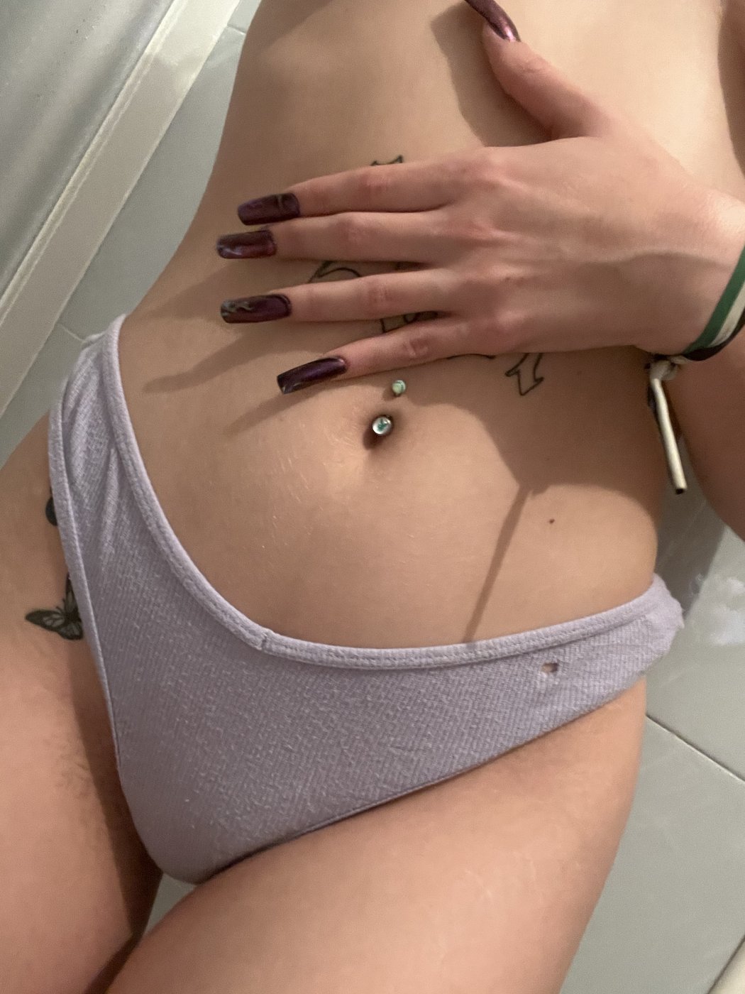 Tanguita lila súper elástico