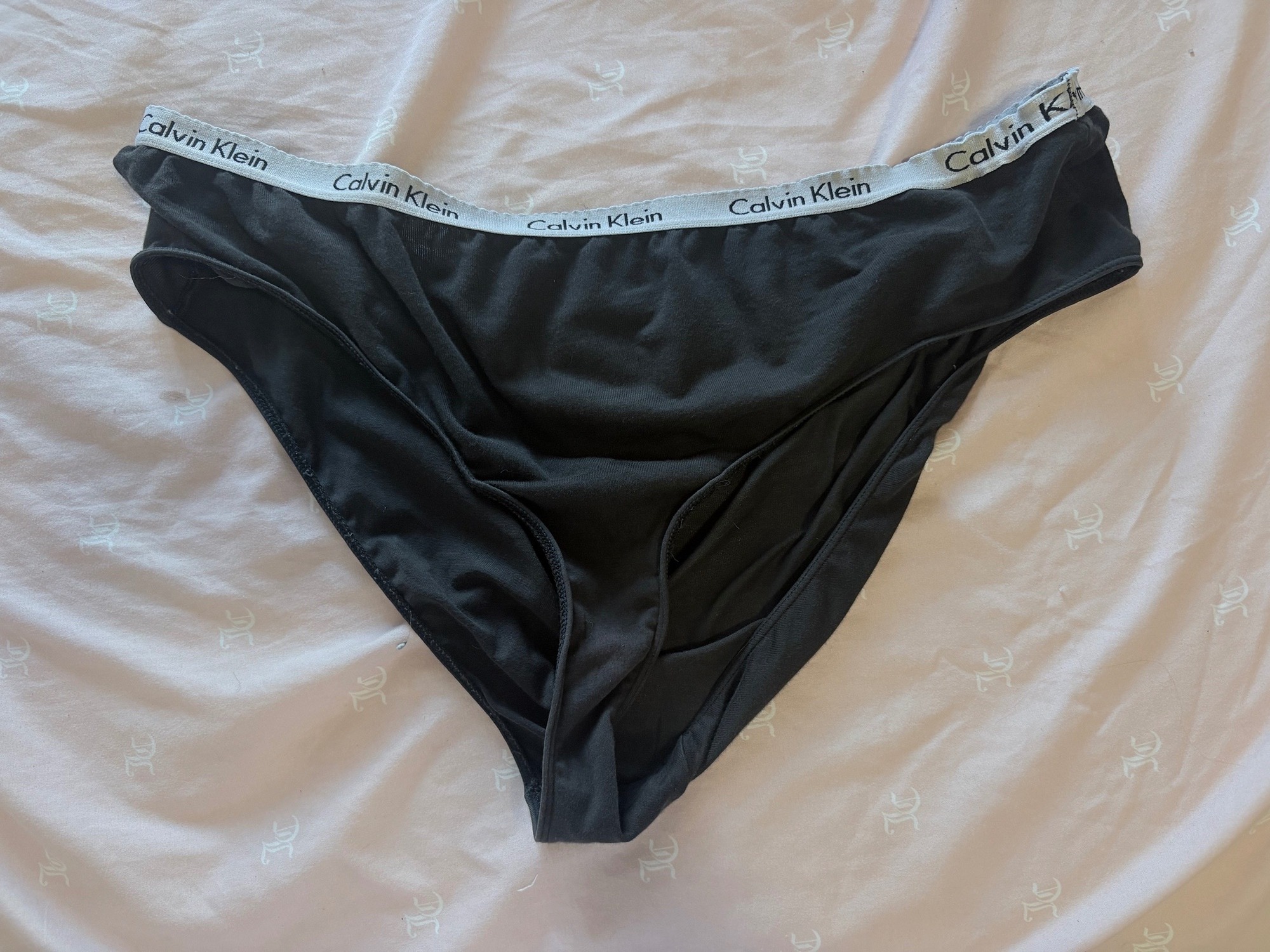 Black Calvin Klines, worn 3 days