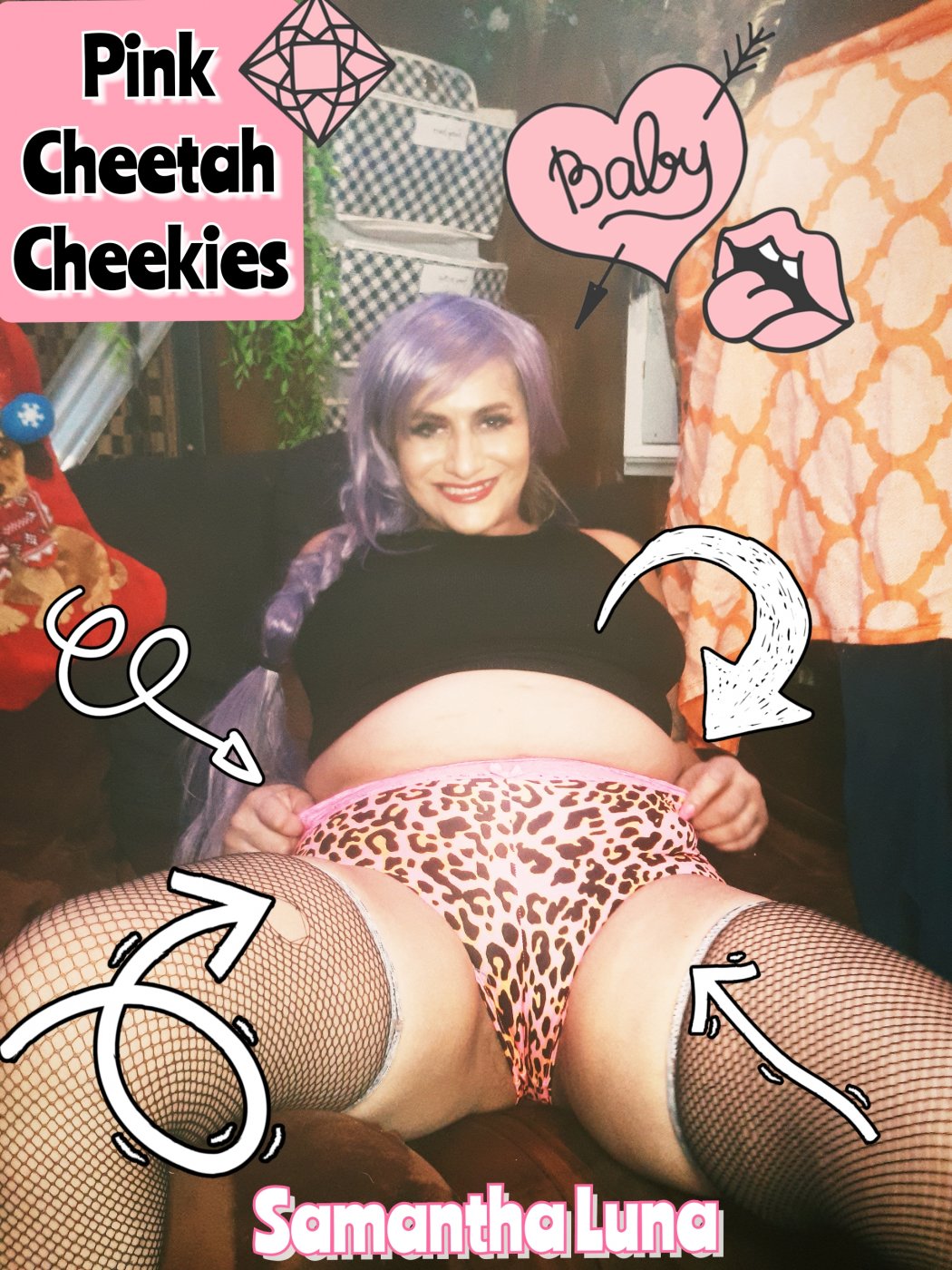 Pink Cheetah Cheekies