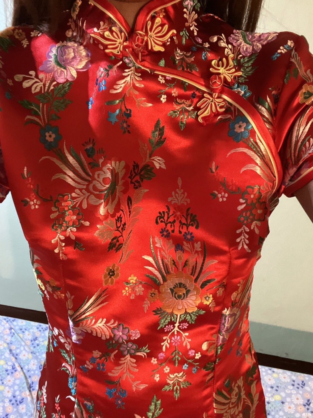 New Beautiful red Qipao - 1