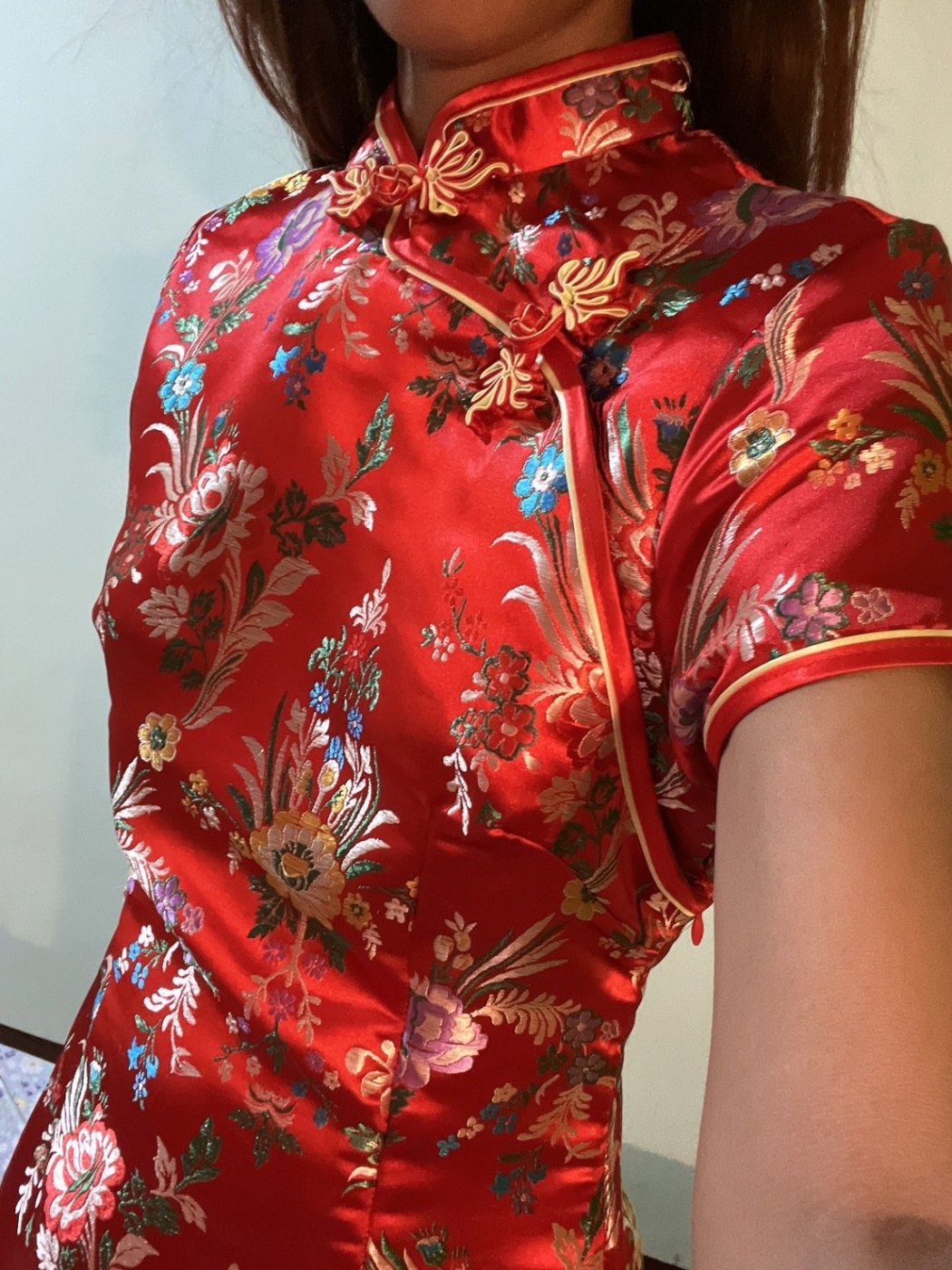 New Beautiful red Qipao