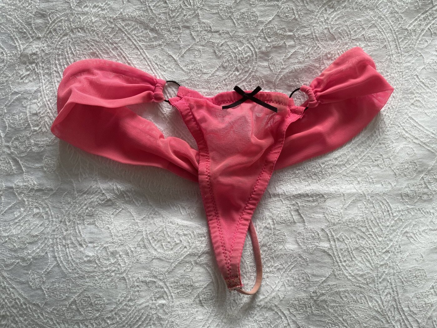 Hot pink sexy thong