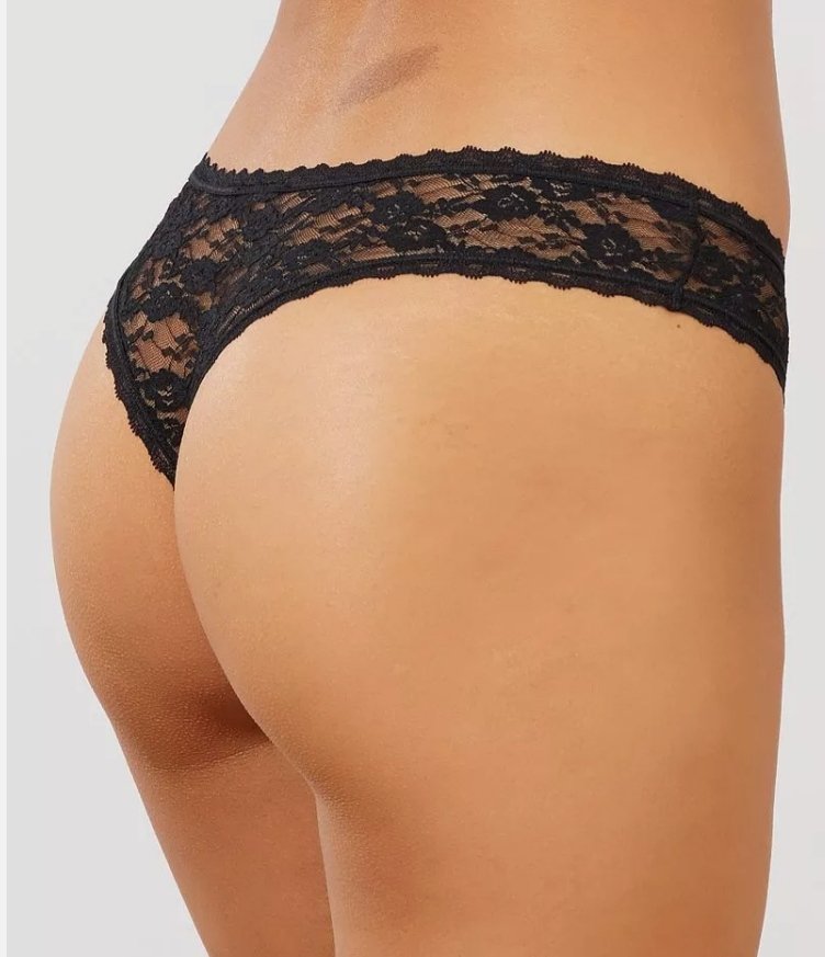 Tanga de encaje de diversos dolores usado