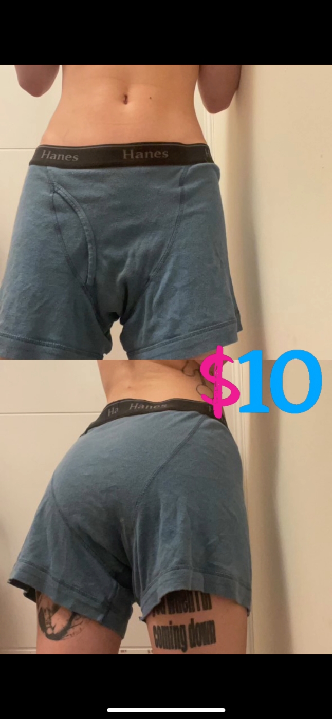 Get a Piece of Me: Gently Used Blue Boxer Briefs