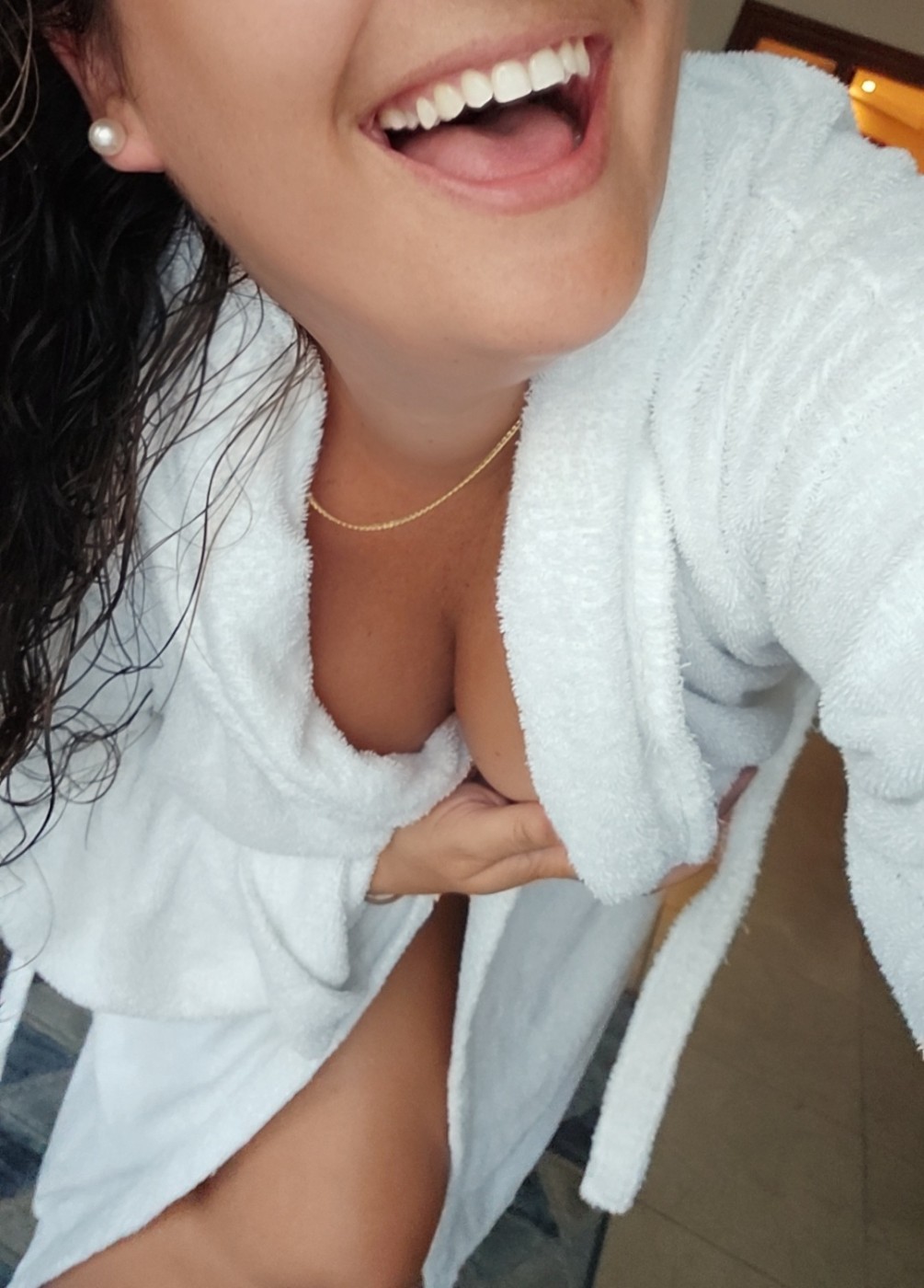 Mojadita tras un baño