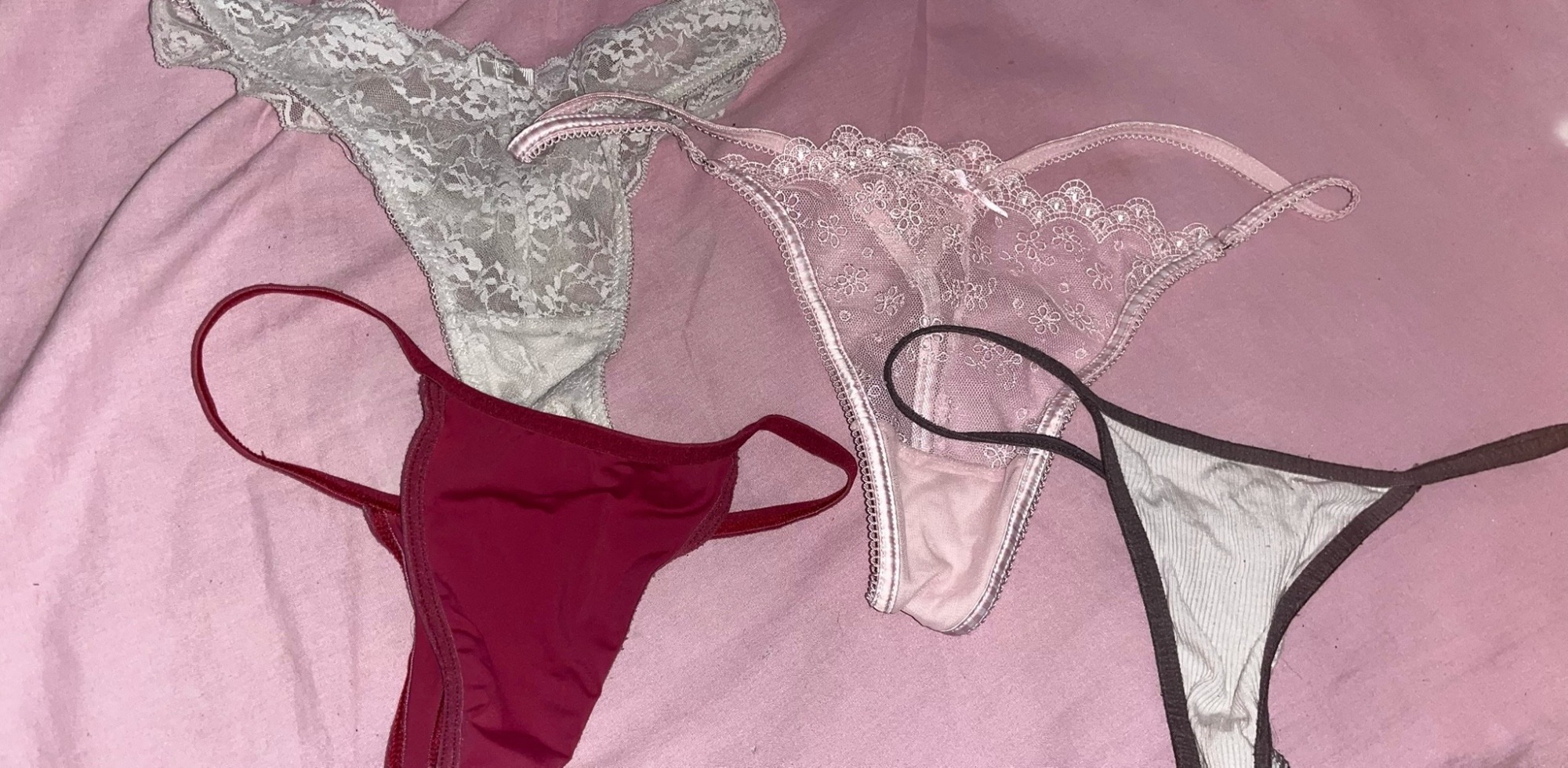 lace thong and thong