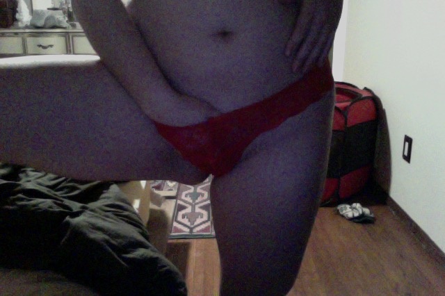 Red lacey undies