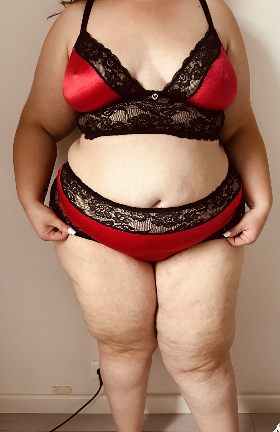 Ensemble noir et rouge