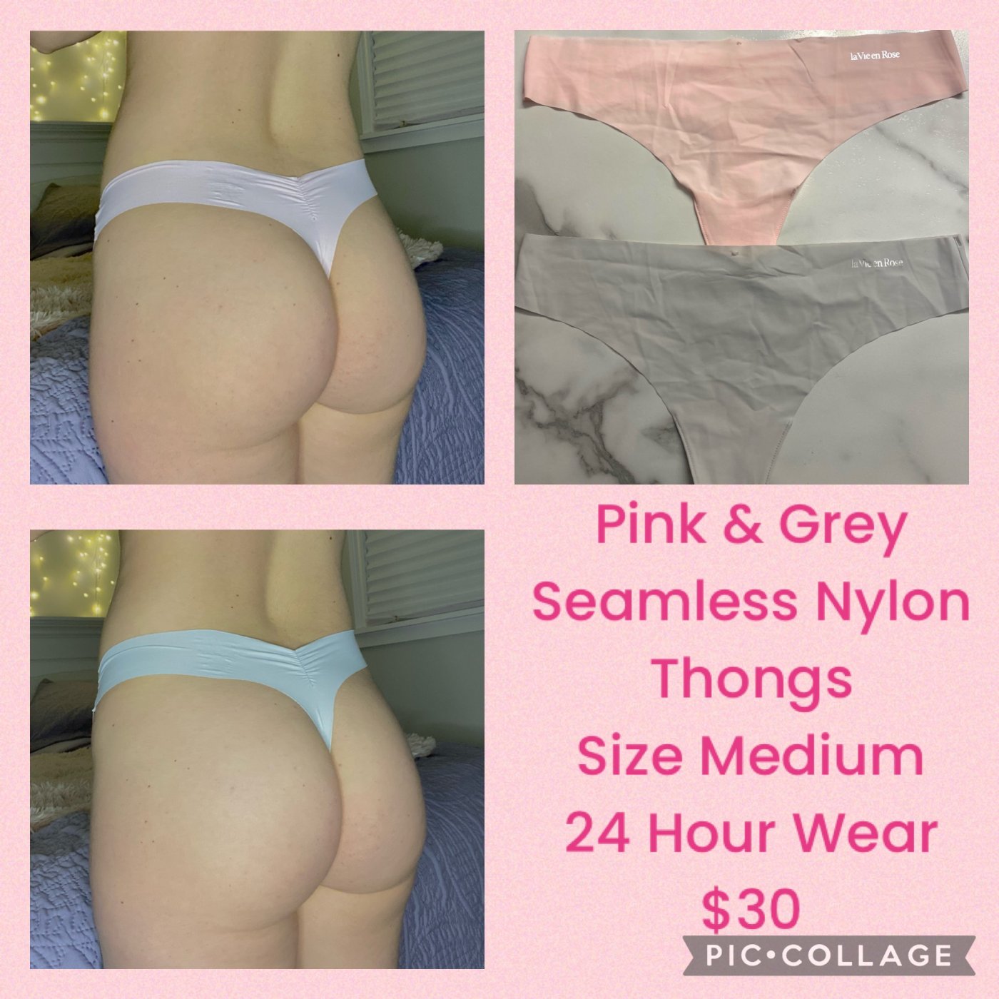 Seamless Nylon Thongs