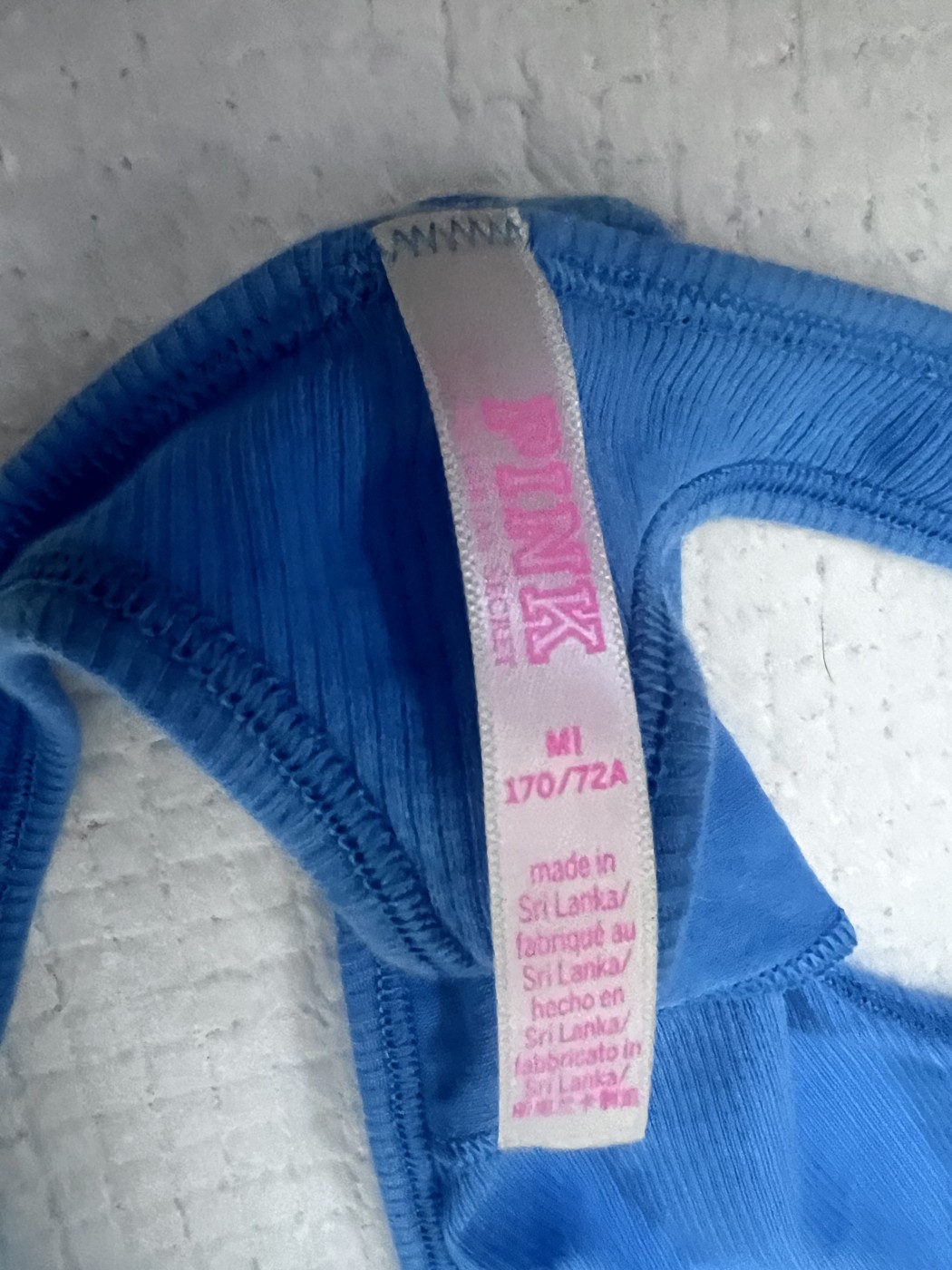 Blue Victoria Secret Pink thong panties – photo 2 of 3