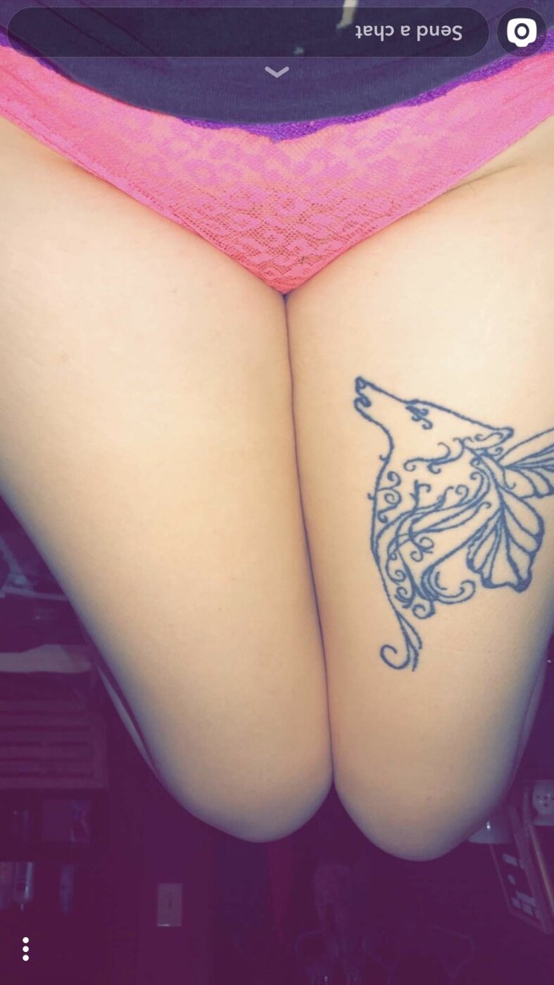 Pink used panties