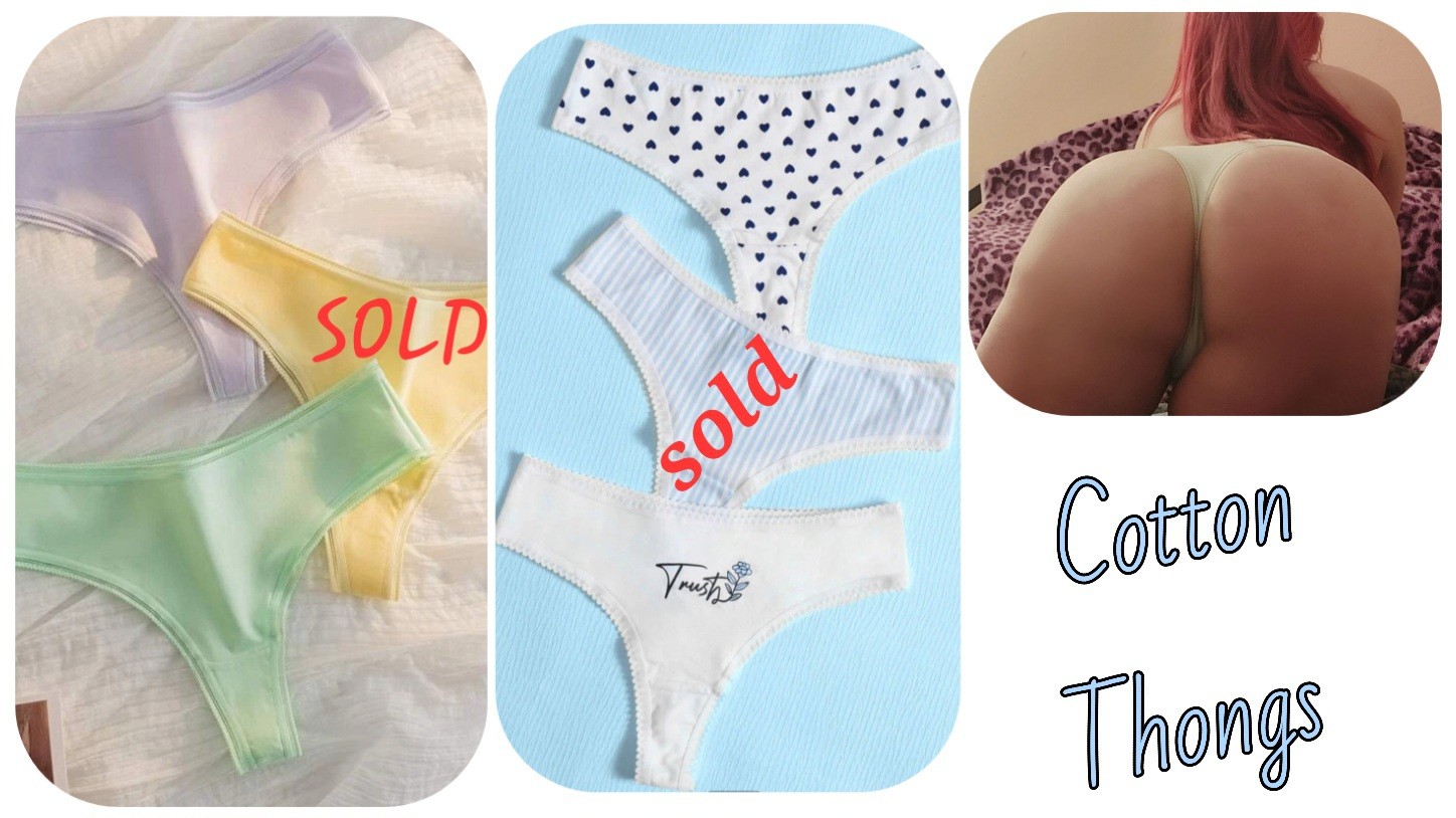 Cotton thongs [