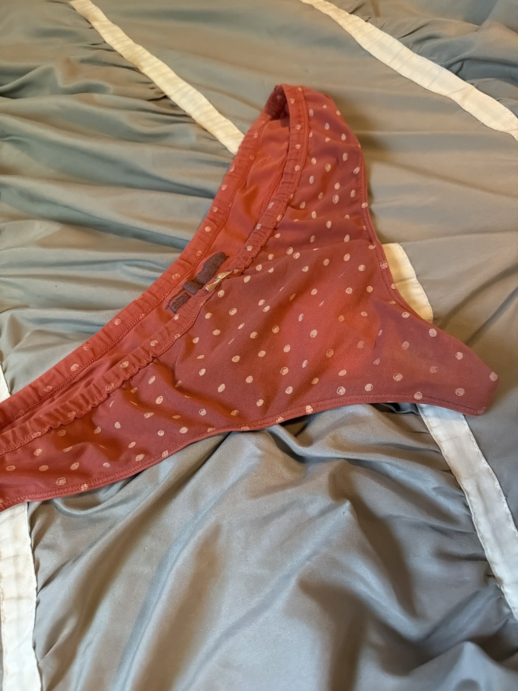 Peachy Polka Dot Thong – photo 3 of 3