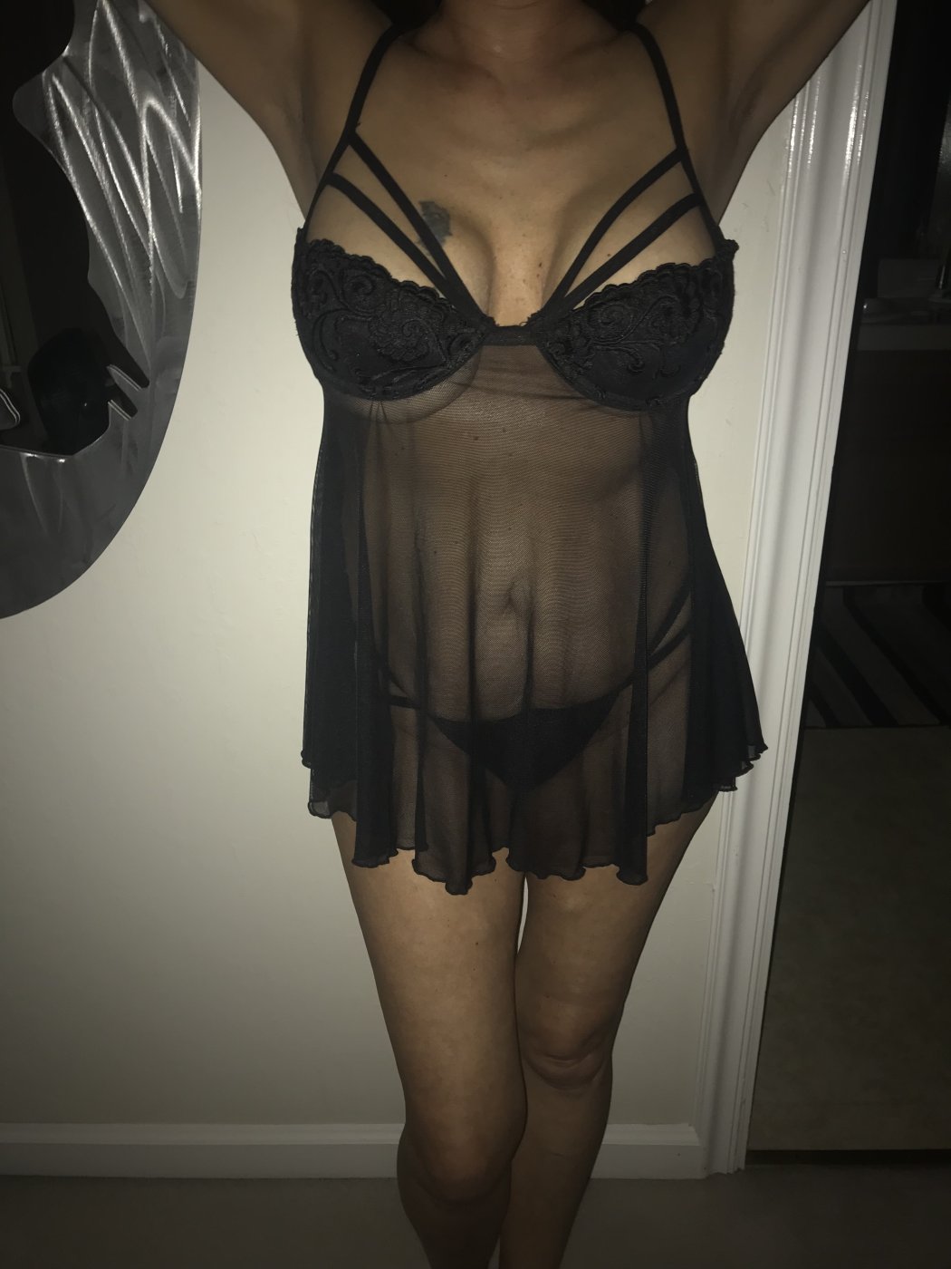 very sexy black teddy