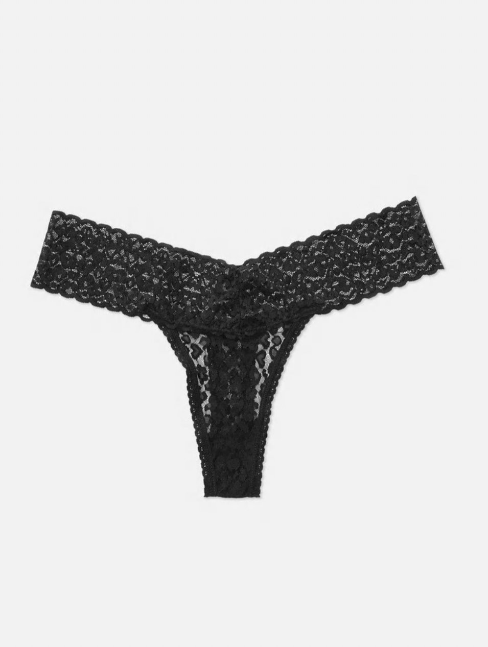 Tanga negro encaje, solo usado para ti