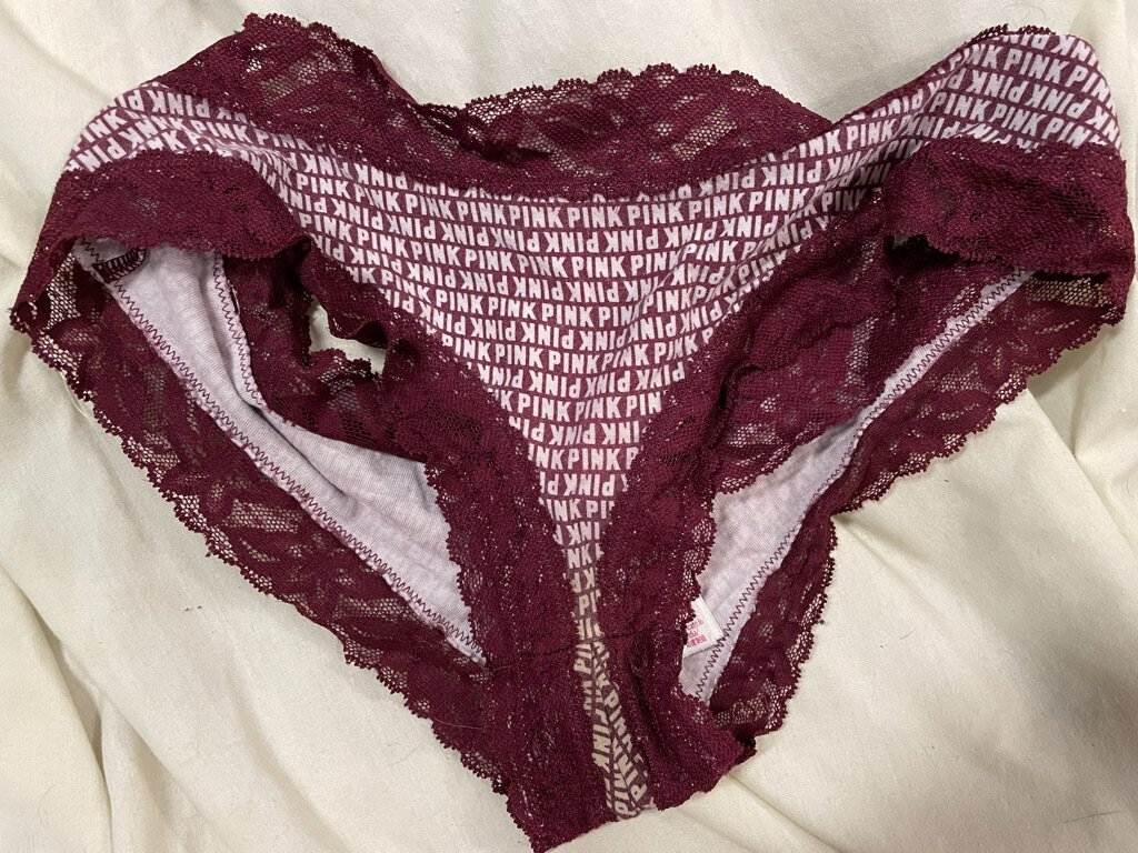 Worn PINK Lace Bikini Panties!