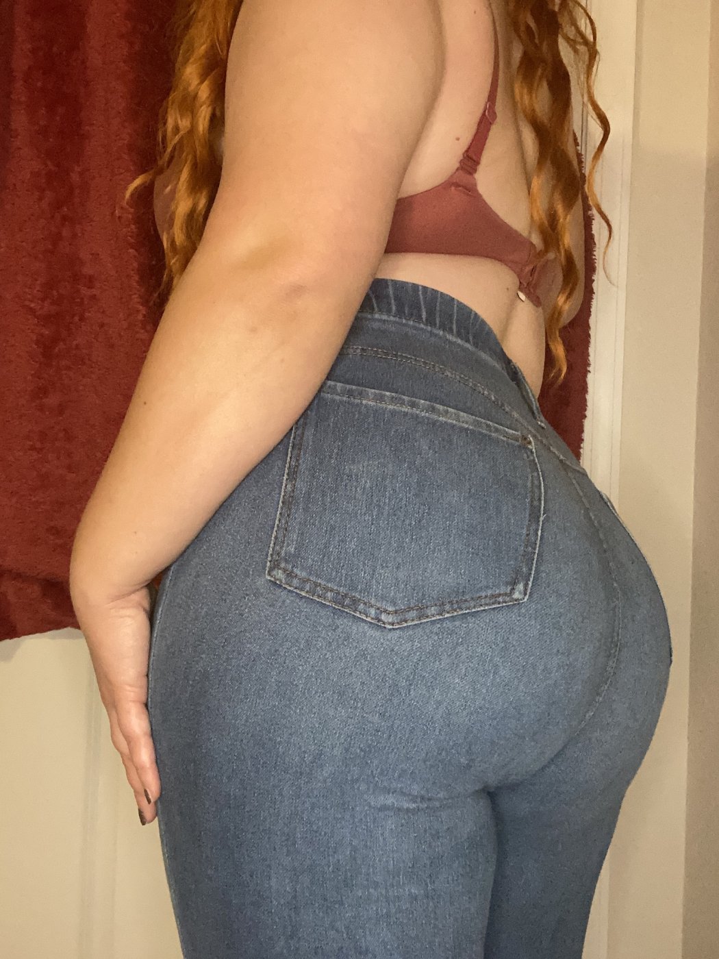 Tight worn out jeans
