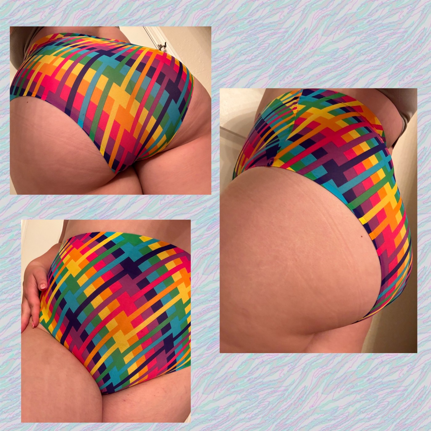 Cheek Boss High Waisted Rainbow …