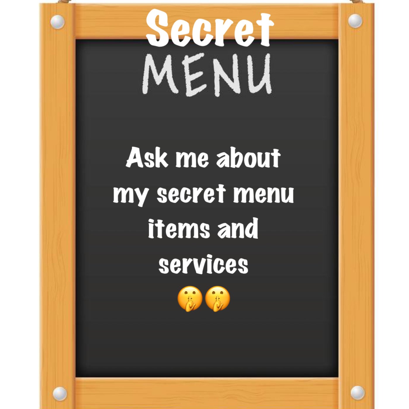 Secret menu