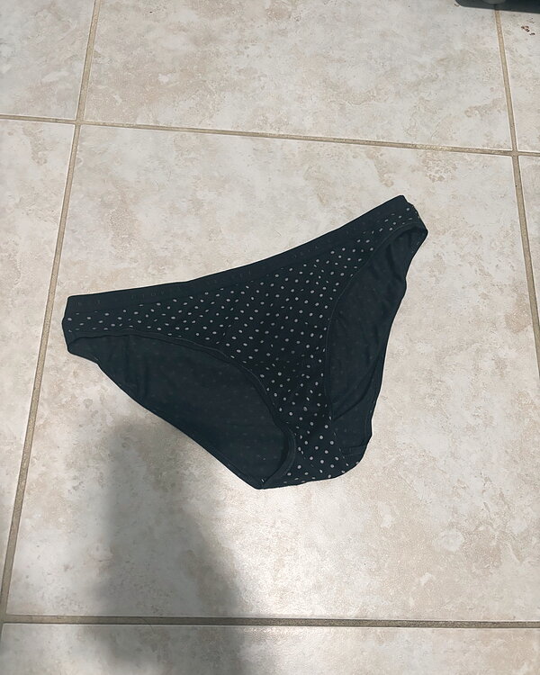 Black polka dots