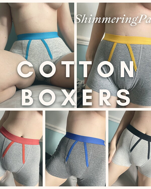 (DISCREET WEAR) Cotton Boxers
