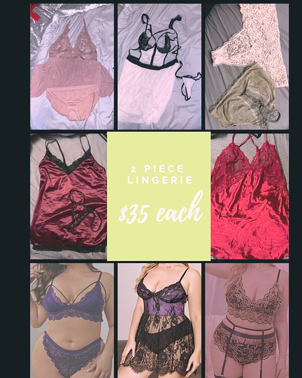 2 Piece Lingerie Set Sale!