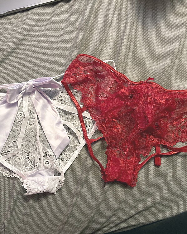 open strappy back panties