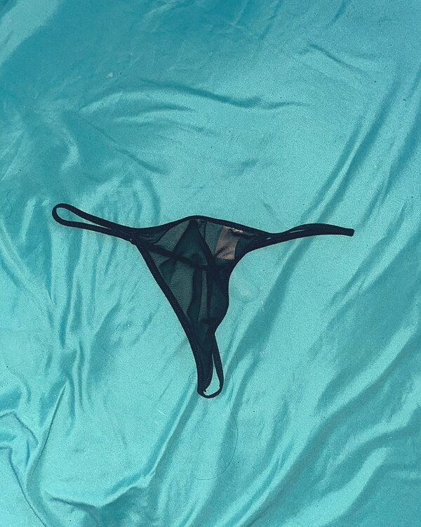 Sexy black g-string