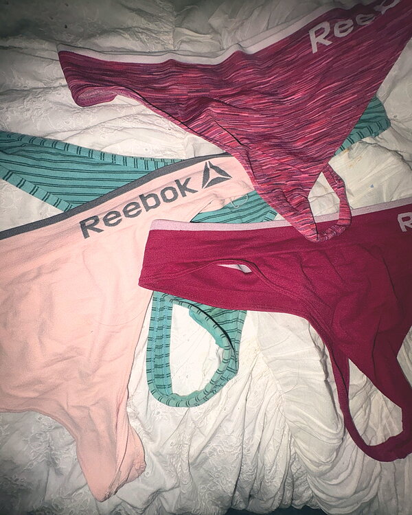 Thongs, bikini cut, worn 2 days