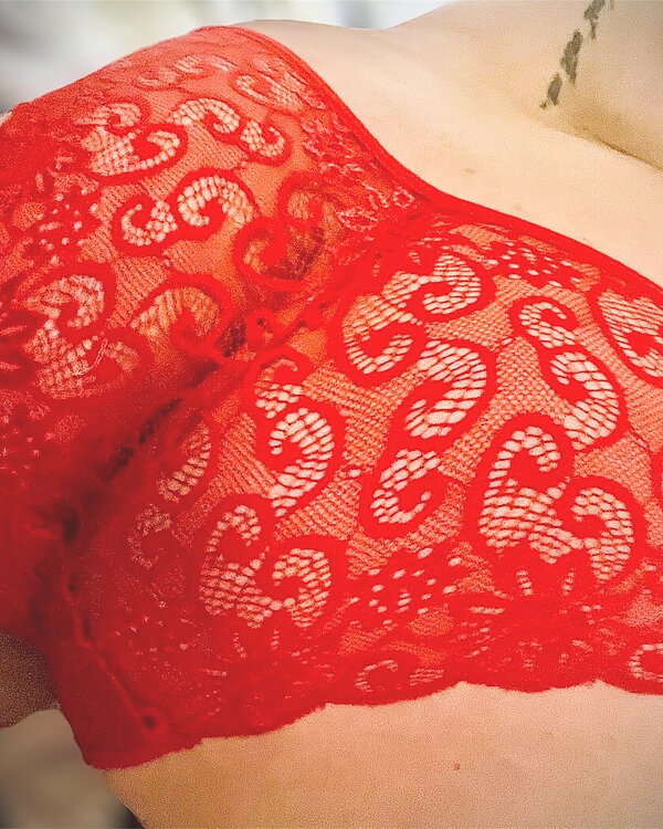 Lace Red Panties