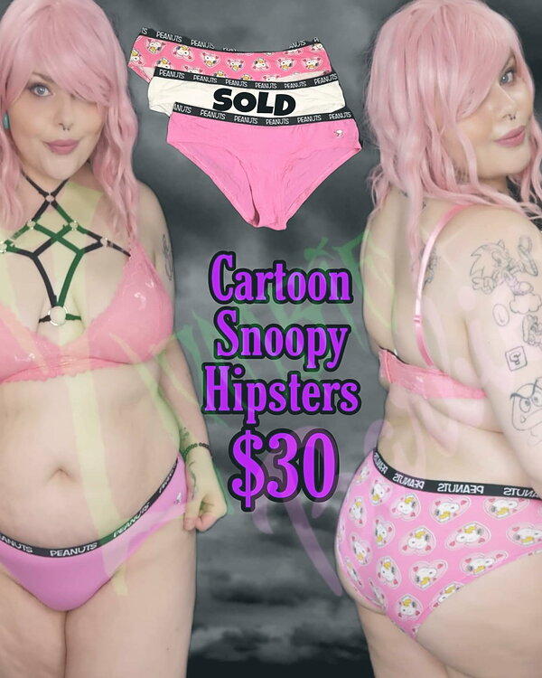 Cotton Cartoon Snoopy Cheekies