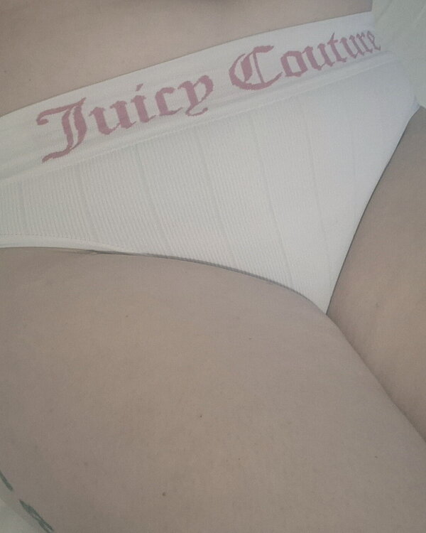 Juicy Couture White Branded Panty