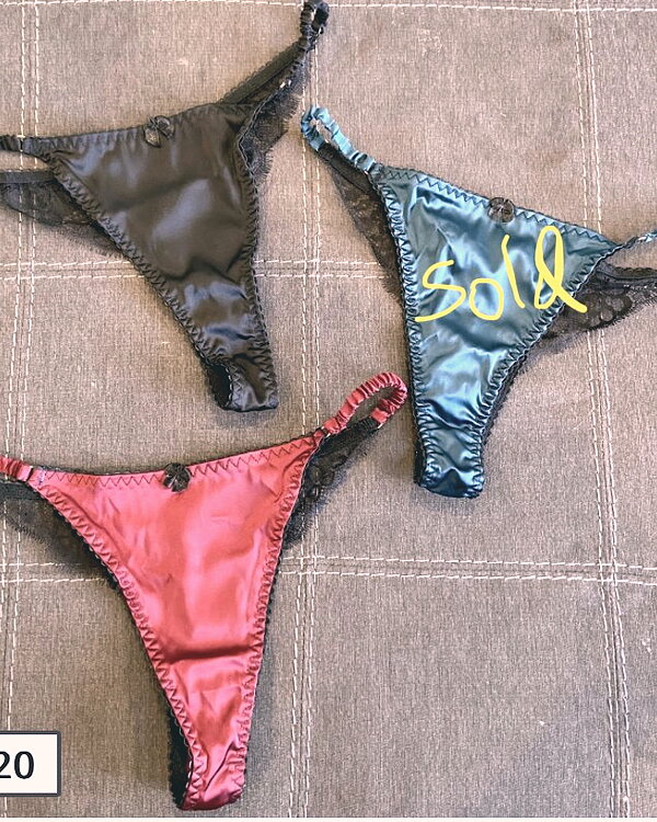 Satin and lace panties