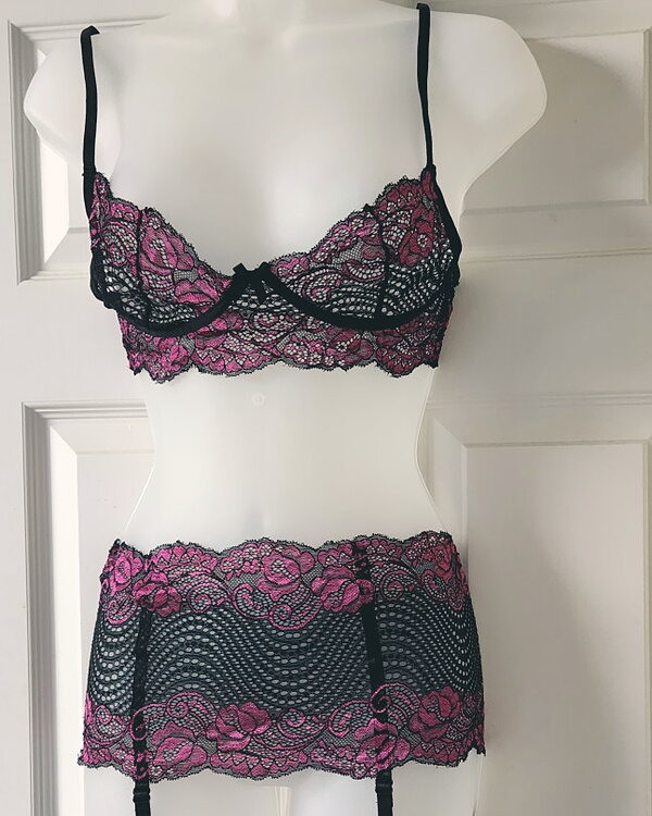 Garter Belt with matching bra set