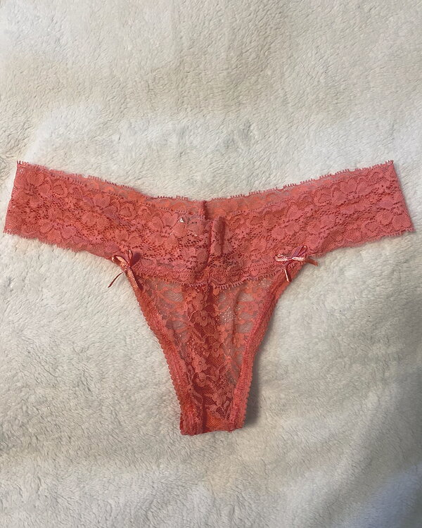 Used Lacy Pink Panties