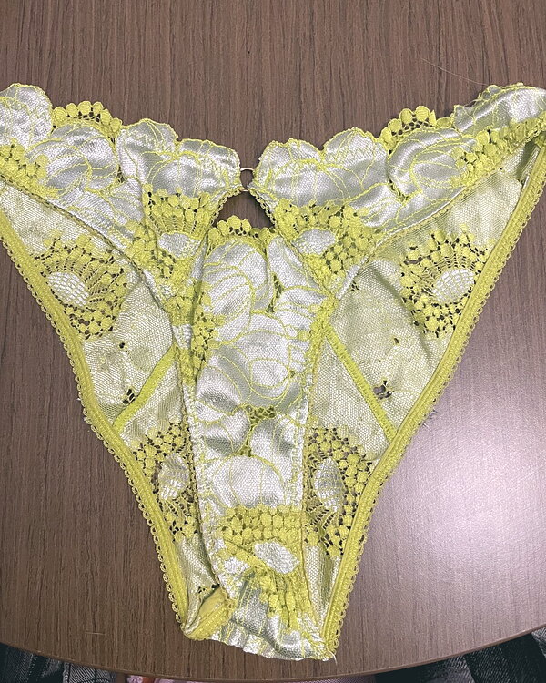 Used lime green panties fun dance night