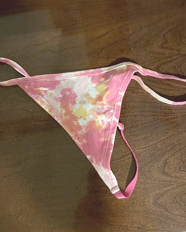 Tie dye thong