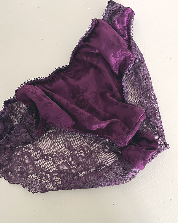 Purple lace knickers