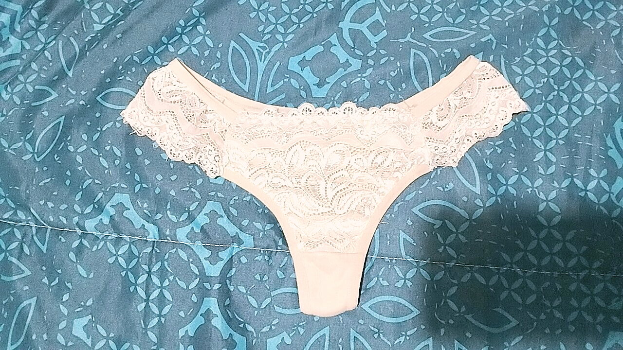 Tanga sexy cotton cream color