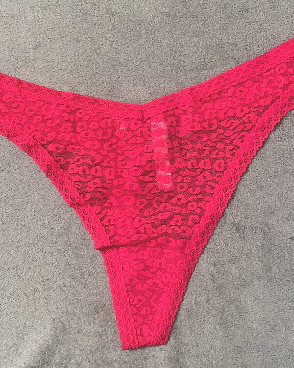 VS Red Leopard Thong