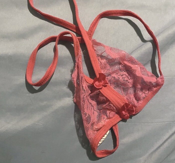 pink lace g string