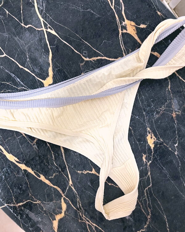 Yellow thongs