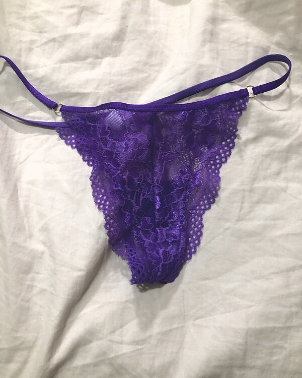Purple thong