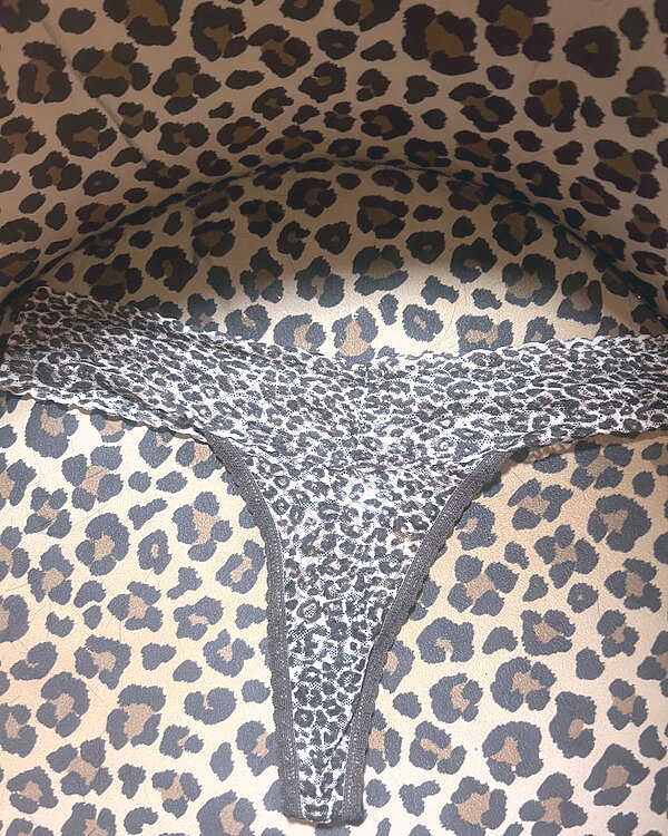 Leopard thong.