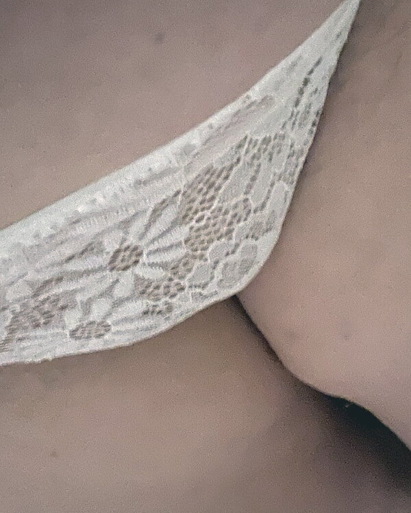 White lace cheeky panties