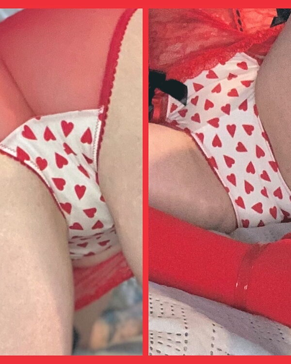 Victoria Secrets Red Heart ❤️ Panties