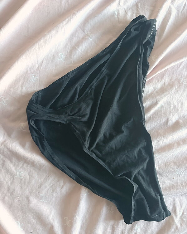 Black Cotton Panties, worn 3 days