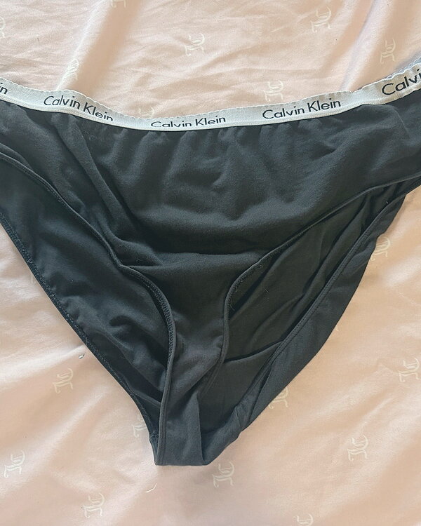 Black Calvin Klines, worn 3 days