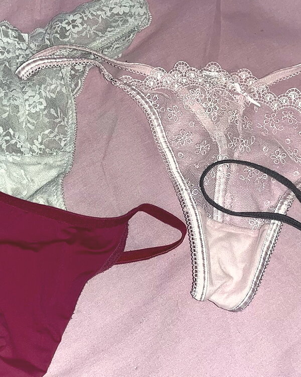 lace thong and thong